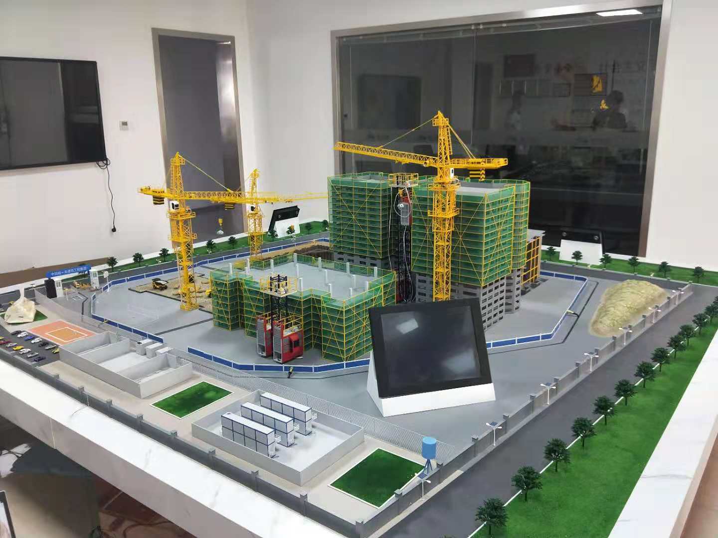 招远市建筑施工场景模型